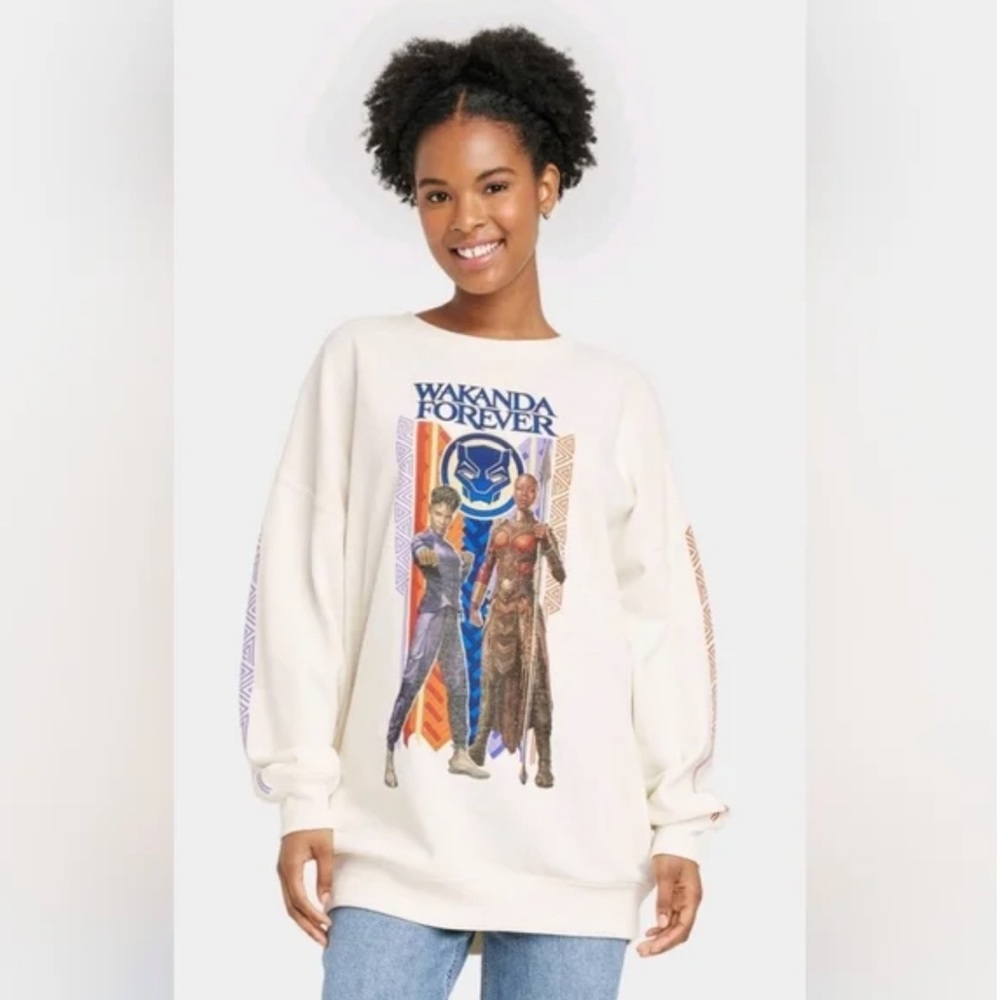 Marvel Studios Wakanda Forever Oversized Sweatshirt